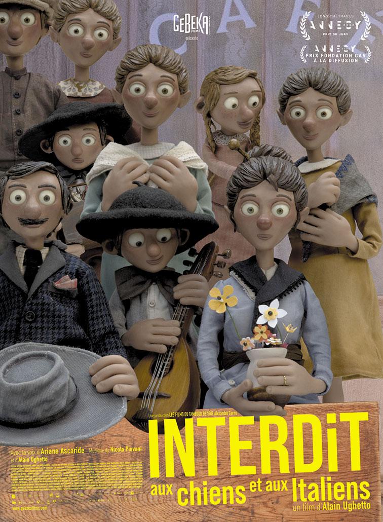 Affiche INTERDIT AUX CHIENS ET AUX ITALIENS