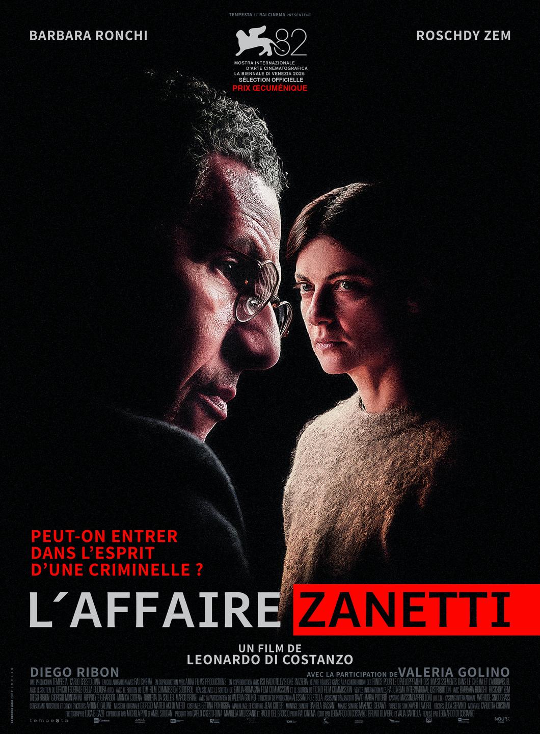 Affiche L AFFAIRE ZANETTI