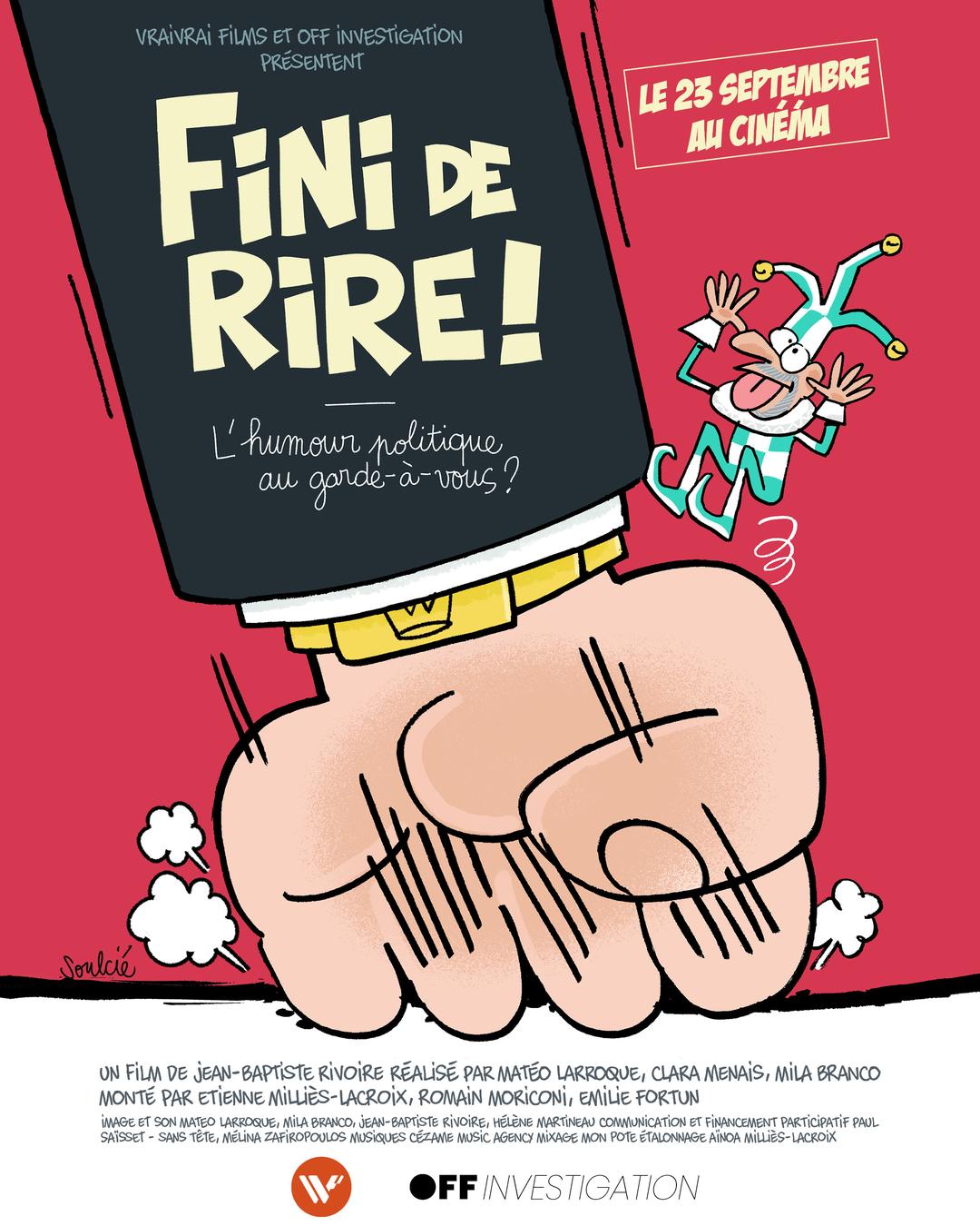 Affiche FINI DE RIRE L HUMOUR POLITIQUE AU GARDE A VOUS